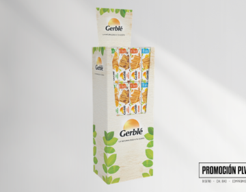 expositores de cartón para alimentación