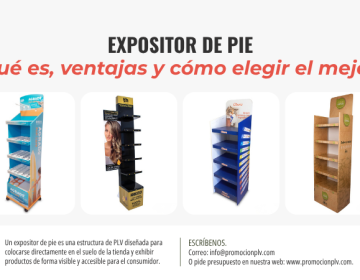 Expositor de pie: ventajas, usos y cómo elegir el ideal